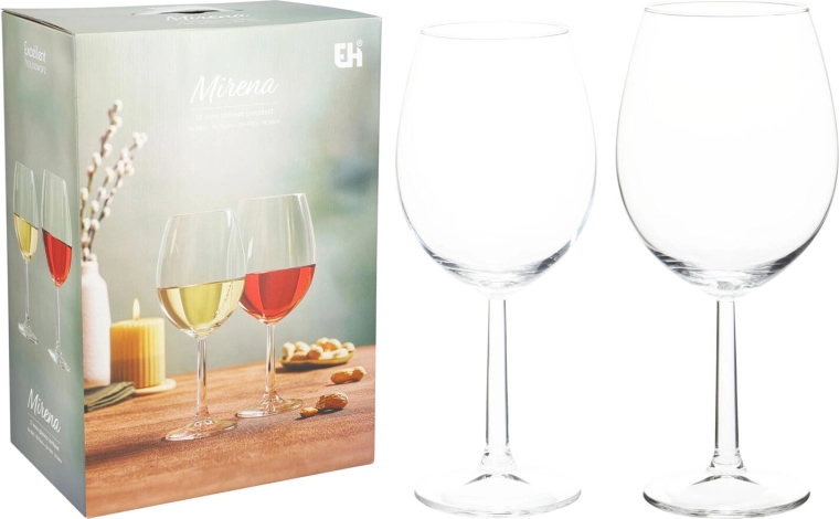 Set de verres à vin 12 pièces 430 ml et 580 ml