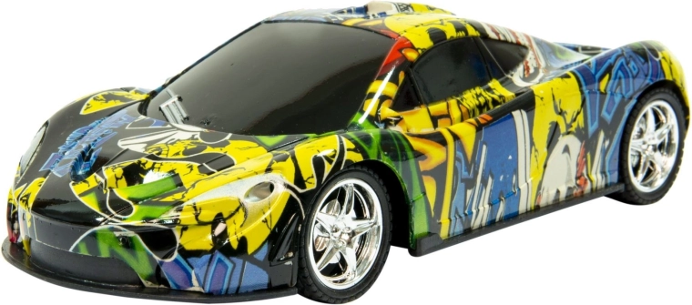 Voiture de sport radiocommandée graffiti - 1 pièce