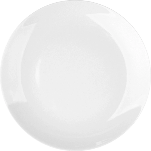 Assiette en céramique blanche
