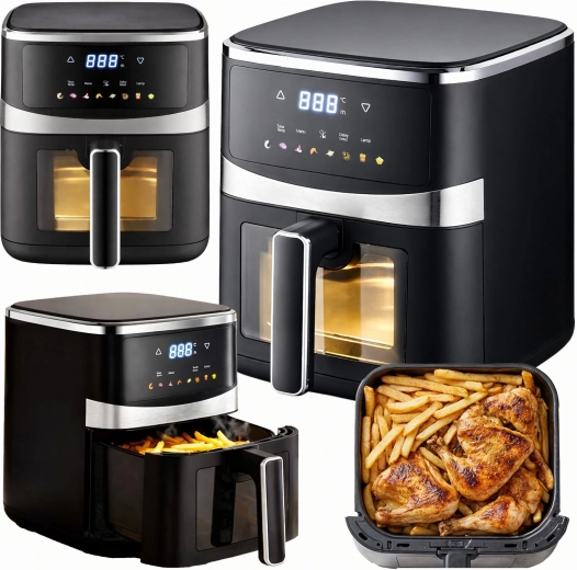 Friteuse à air chaud 5 l, 1500 W avec 8 programmes