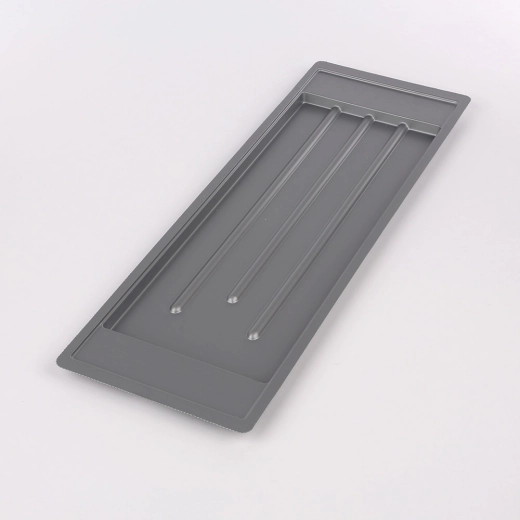Bac d’égouttage argenté Metpol 59,5 × 20 cm pour égouttoir à vaisselle double étage 60 cm
