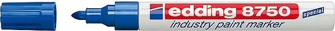 Marqueur industriel laqué bleu Edding 8750