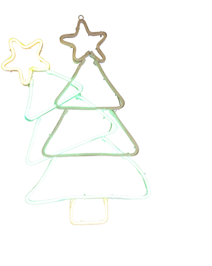 Décoration de Noël LED néon en forme de sapin - 1 pièce