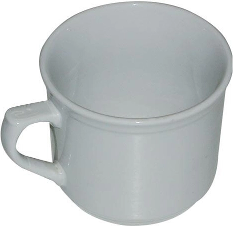 Mug en céramique 620 ml sans décor blanc