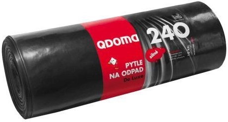 Sacs poubelle résistants 240 l, noirs, 120 × 145 cm (10 pcs)