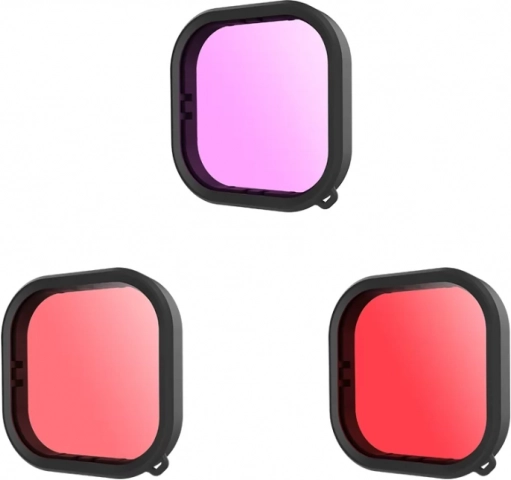 Ensemble de filtres étanches Telesin pour GoPro Hero 9 / Hero 10 / Hero 11 / Hero 12 (GP-FLT-904)