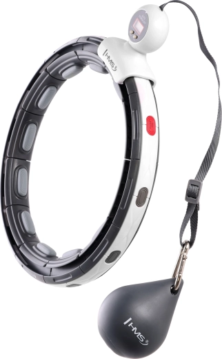 Hula hoop de massage avec poids, aimants et compteur HMS HHM15 – noir