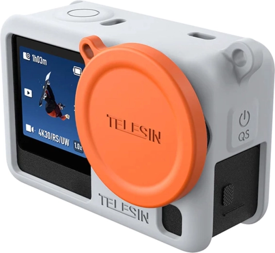 Étui de protection en silicone Telesin pour DJI Osmo Action 6 gris