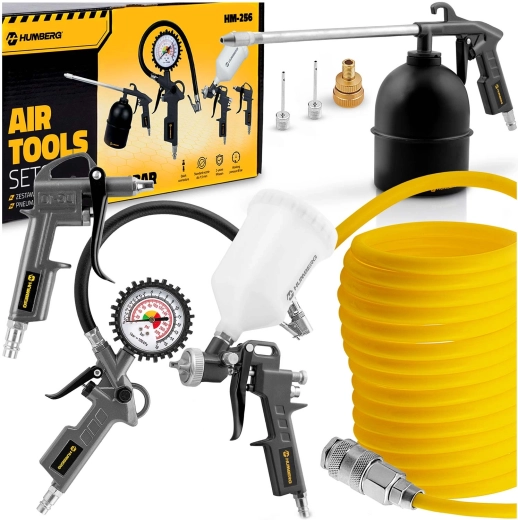 Kit d’outillage pneumatique 8 en 1 pour compresseur HUMBERG