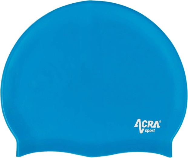 Bonnet de bain en silicone ACRA bleu clair - 1 pièce