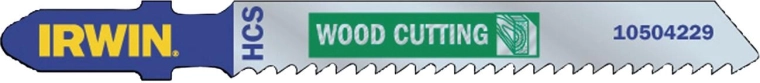 IRWIN lot de lames de scie sauteuse HCS T101D pour bois et plastique, 100 mm (5 pcs)