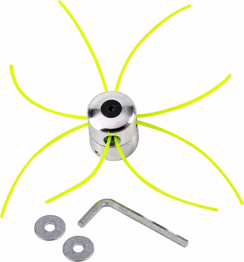 Tête de coupe à fil en aluminium pour débroussailleuse et coupe-bordures à essence, kit avec fil de rechange