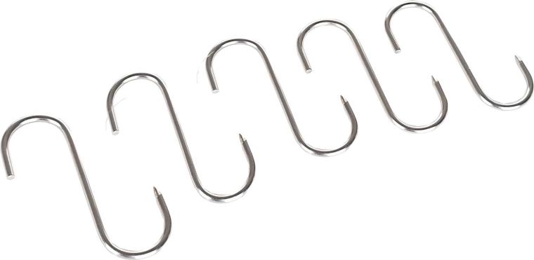 Crochets pour fumoir AKCENT inox 8 × 5 cm, diamètre 4 mm (5 pcs)