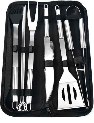 Ag666g set de grill 10 pcs mallette