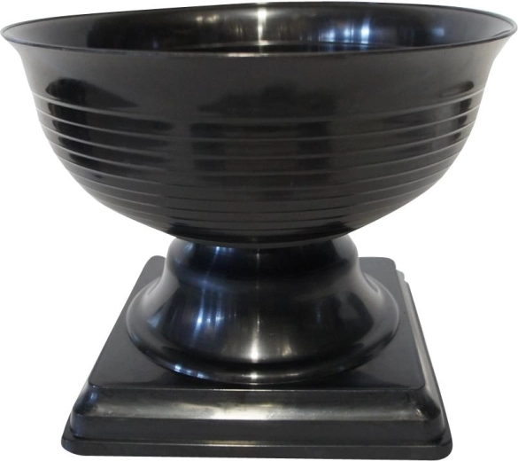 Cache-pot Pelikan avec socle, noir