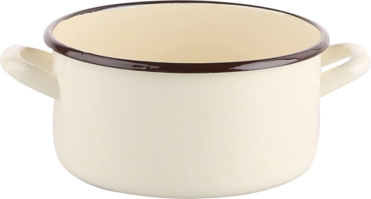 Casserole émaillée Silesia 2,9 l, 20 cm, couleur crème