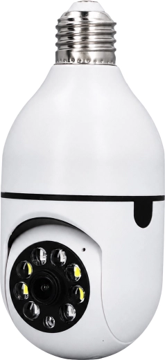 Caméra IP Wi‑Fi sans fil en forme d’ampoule E27 30 W pour la surveillance de la maison - 1 pièce