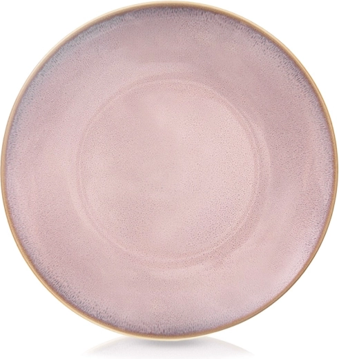 Assiette plate en céramique rose Glaze 27 cm