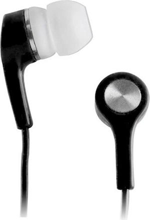 Écouteurs stéréo intra-auriculaires Setty 3,5 mm, noir, câble 1 m