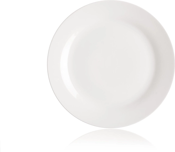 Assiette plate en porcelaine 26,5 cm blanche
