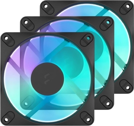 Fractal Design Dynamic X3 GP-12 RGB ventilateurs noirs de 120 mm - 3 pièces
