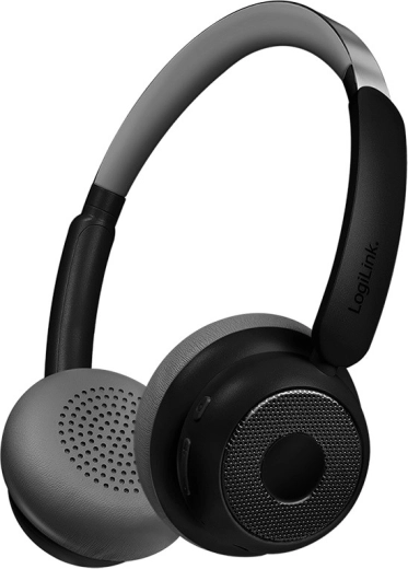 Casque sans fil avec microphone et ANC – LogiLink AuraSolo, noir