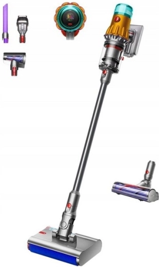 Dyson V12s Detect Slim Submarine aspirateur balai sans fil jaune/nickel