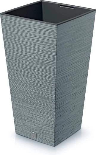 Cache-pot Furu Square 26,5 cm, gris béton