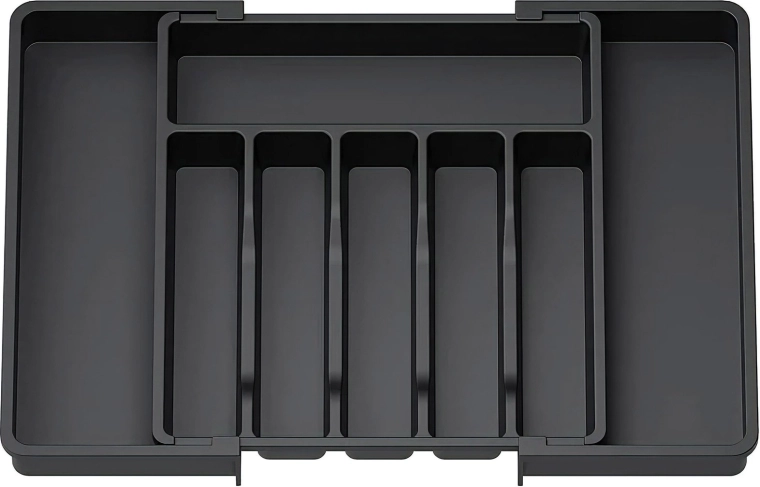 Organisateur réglable pour couverts de tiroir de cuisine 33–57 cm