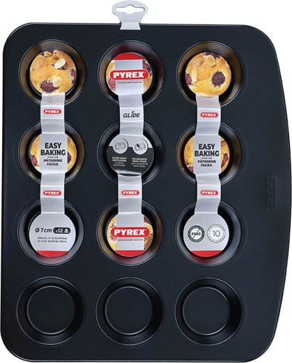 Moule à muffins Pyrex, 12 pièces