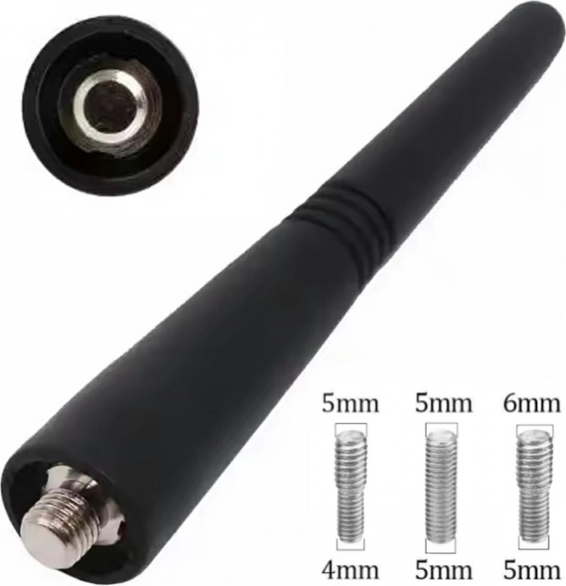 Antenne de voiture AM-FM 9cm noire