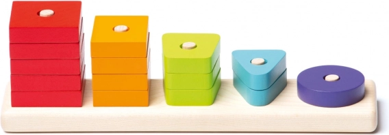 CUBIKA tri des formes – puzzle en bois, 16 pièces