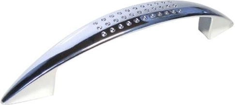 Poignée de meuble JAMO 96, chrome brillant