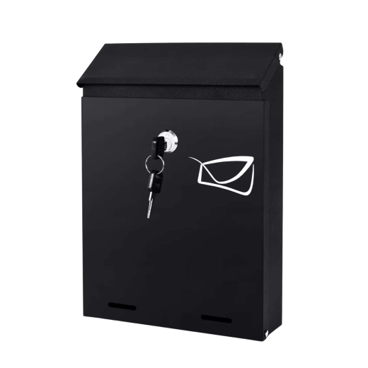 Boîte aux lettres HERON, acier, verrouillable, 26 × 18,5 × 5,5 cm