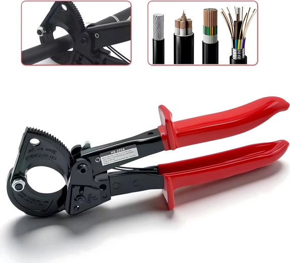 Cisailles à cliquet pour câbles isolées 240 mm²