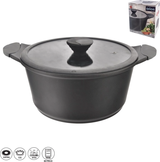 Marmite GALI 7 l avec couvercle en verre