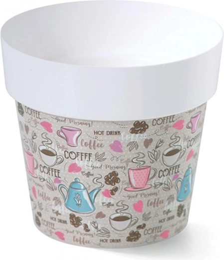 Cache-pot avec impression, diamètre 16 cm, motif M1