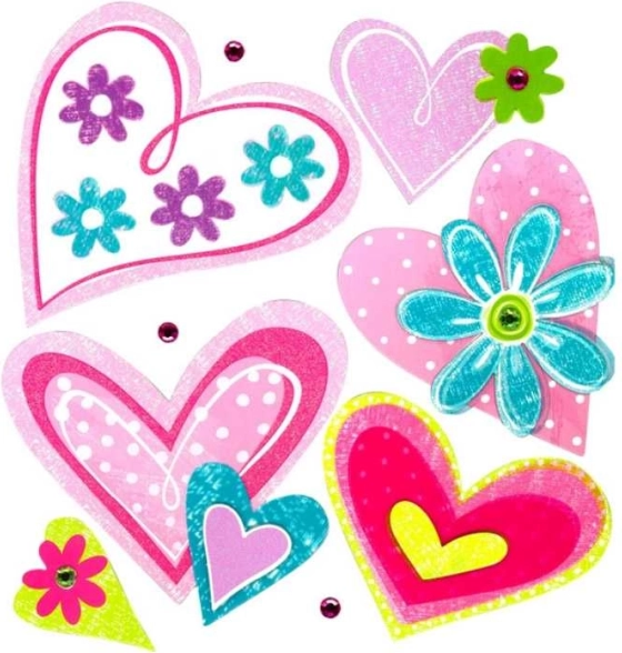 Small Foot Décorations murales autocollantes Cœur