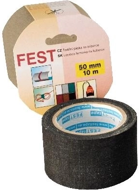 Ruban adhésif textile pour moquette 50 mm × 10 m FEST TAPE, assortiment de couleurs