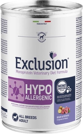 Exclusion Hypoallergenic pâtée pour chiens au sanglier et pommes de terre 400 g