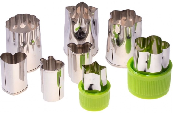 Ensemble de 8 emporte-pièces pour fruits et légumes