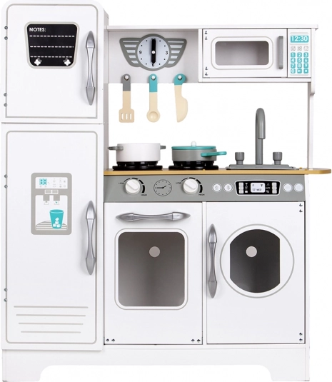 grande cuisine pour enfants en bois blanc ecotoys