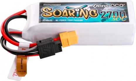 Gens Ace G‑Tech Soaring 2700 mAh 14,8 V 30C 4S LiPo avec connecteur XT60