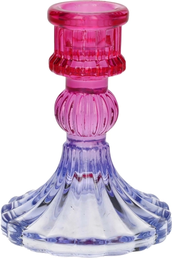 Bougeoir Lior rose‑violet 4,8 × 15 cm