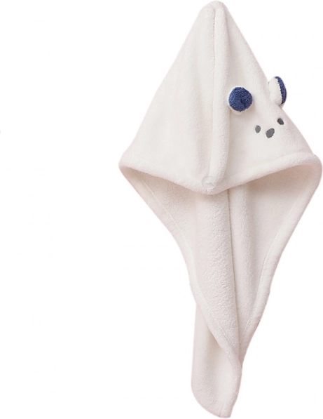 Serviette cheveux super absorbante, turban pour cheveux - beige