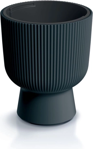 Pot de fleurs avec insert 39 cm anthracite