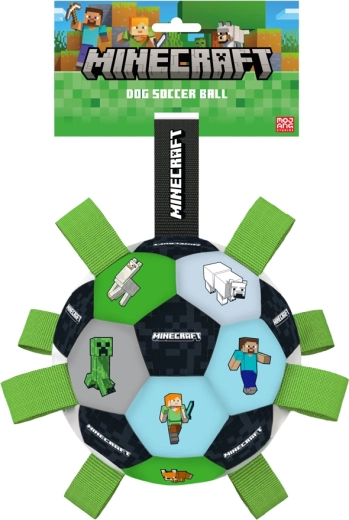 Balle pour chiens Minecraft avec picots et sangles