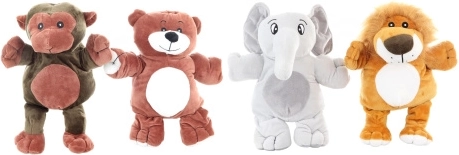 Marionnette en peluche animal 27 cm