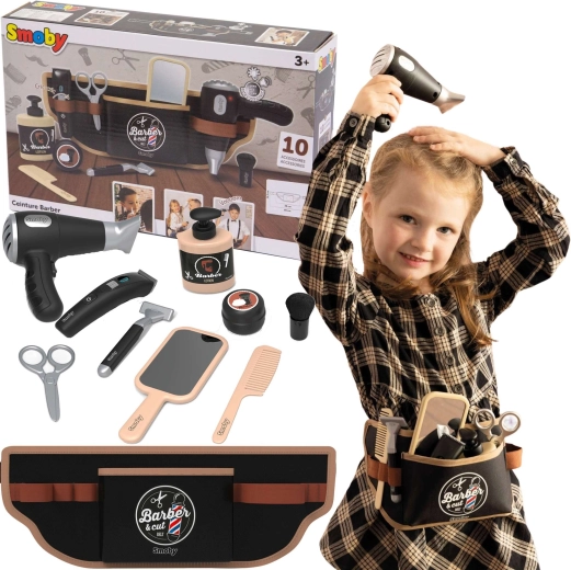 Smoby myBeauty ceinture de coiffeur pour enfants avec 10 accessoires