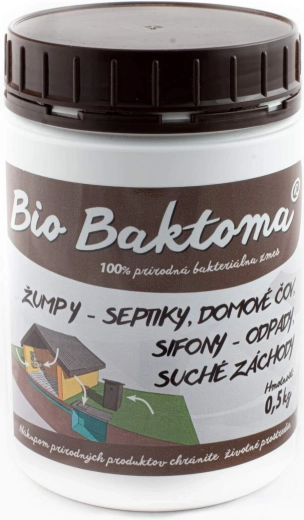 Bio Baktoma bactéries pour fosses septiques, puisards, siphons et STP 0,5 kg